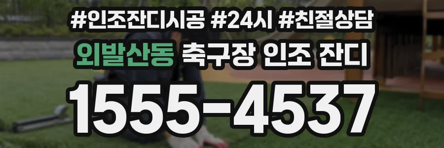 외발산동 축구장 인조 잔디