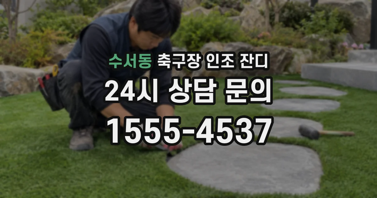 수서동 축구장 인조 잔디