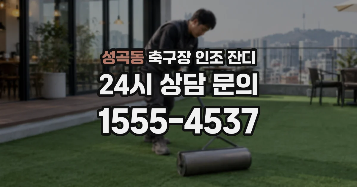 성곡동 축구장 인조 잔디