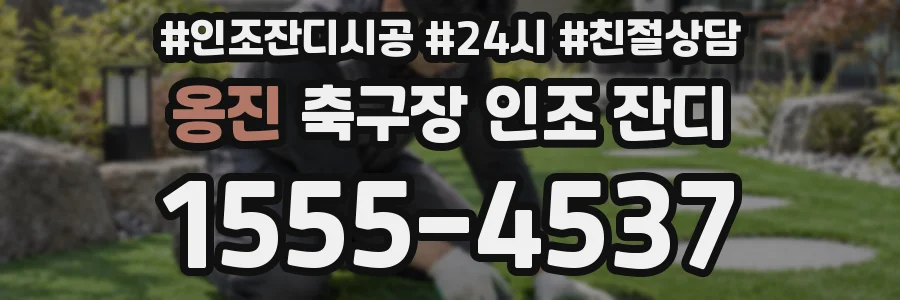 옹진 축구장 인조 잔디
