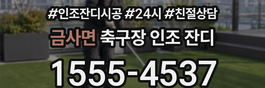 금사면 축구장 인조 잔디