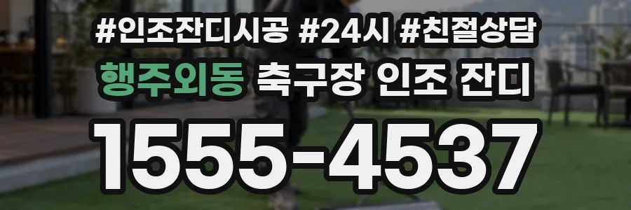 행주외동 축구장 인조 잔디