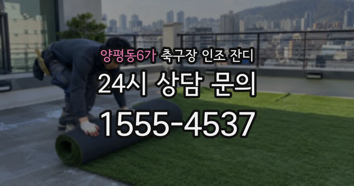 양평동6가 축구장 인조 잔디