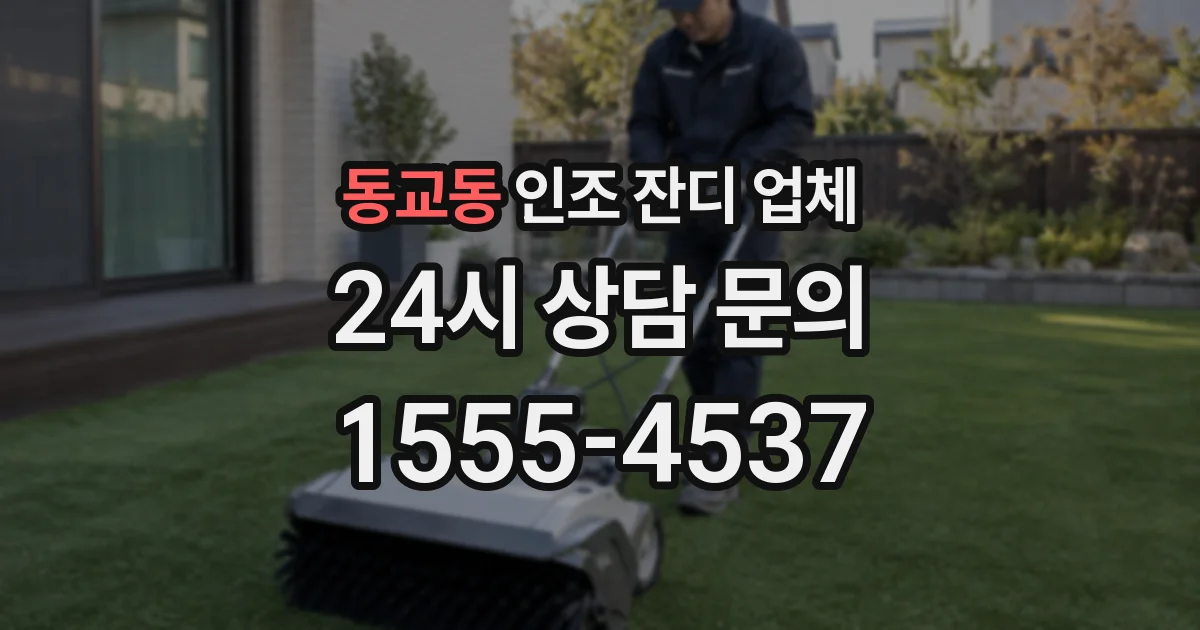 동교동 인조 잔디 업체