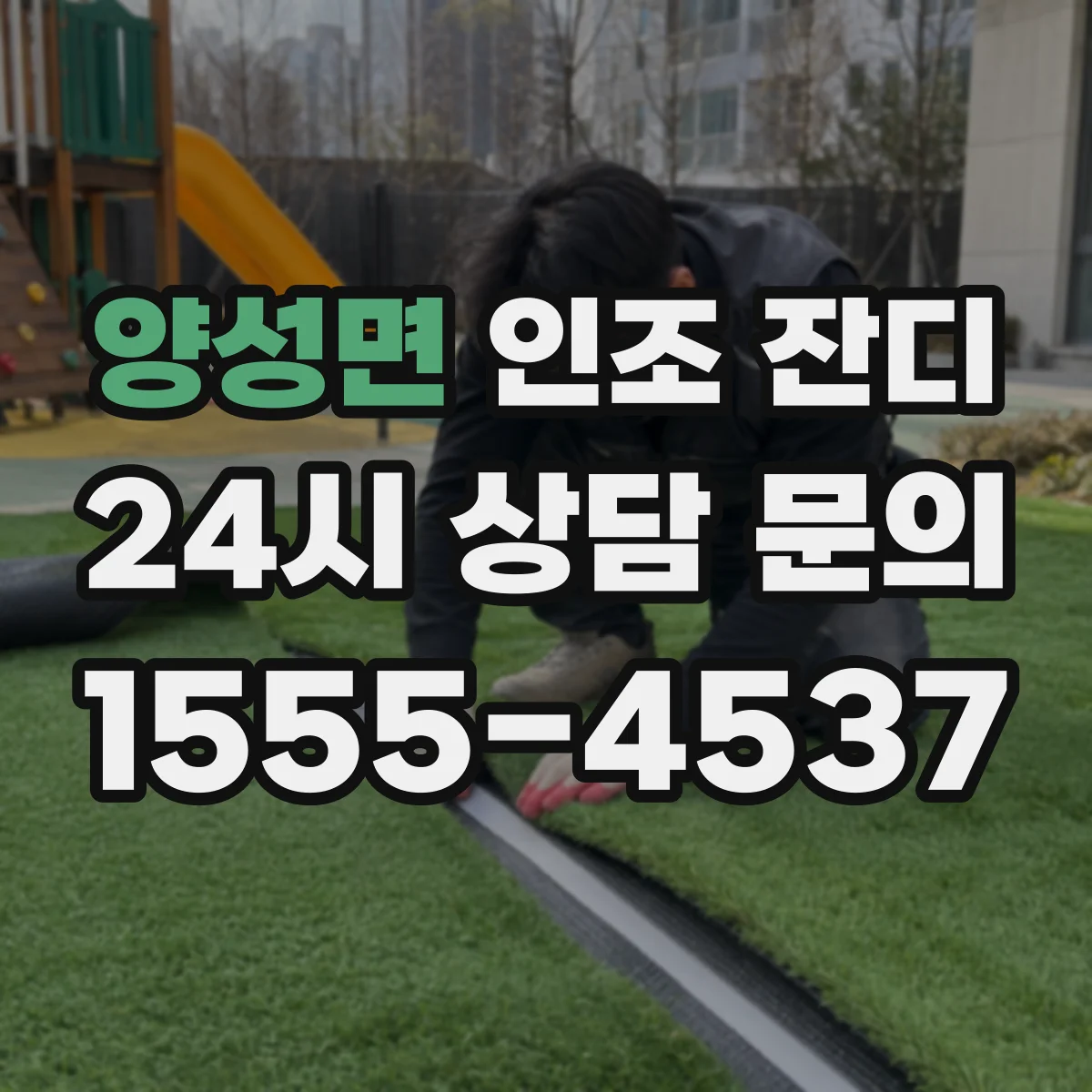 양성면 인조 잔디