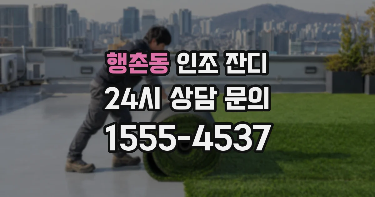행촌동 인조 잔디