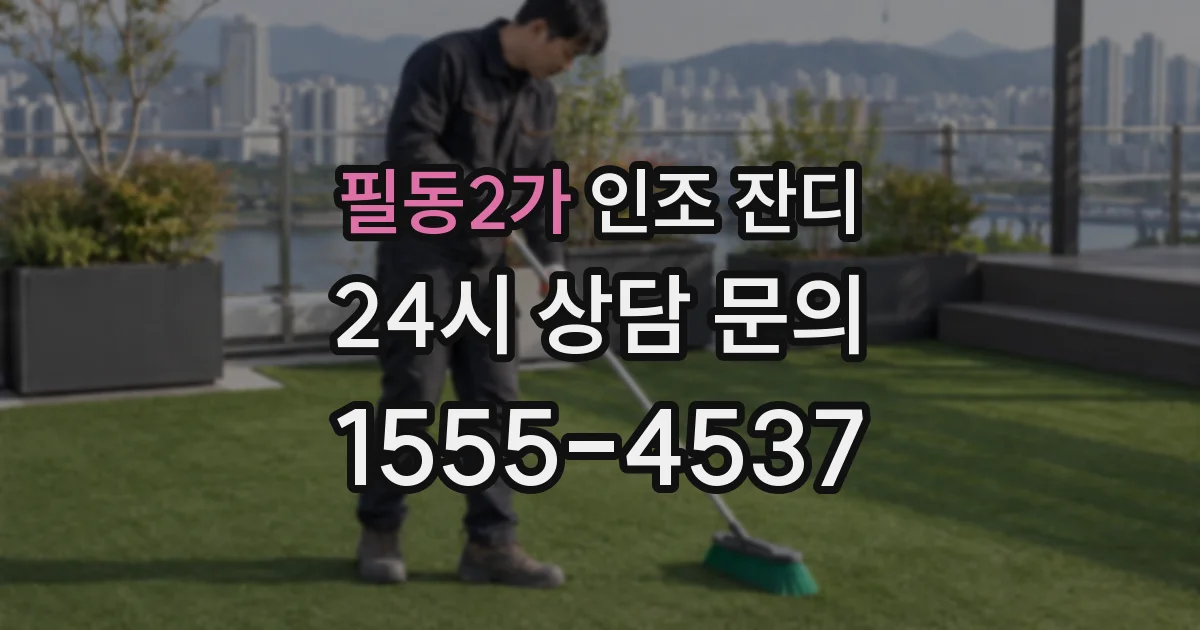 필동2가 인조 잔디