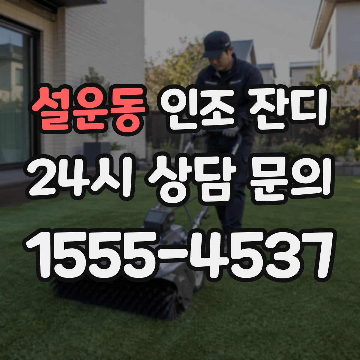 설운동 인조 잔디