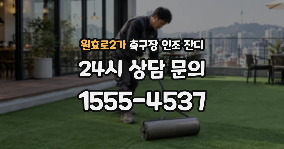 원효로2가 축구장 인조 잔디