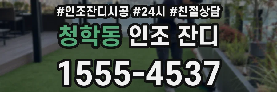 청학동 인조 잔디