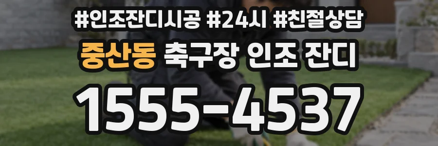 중산동 축구장 인조 잔디
