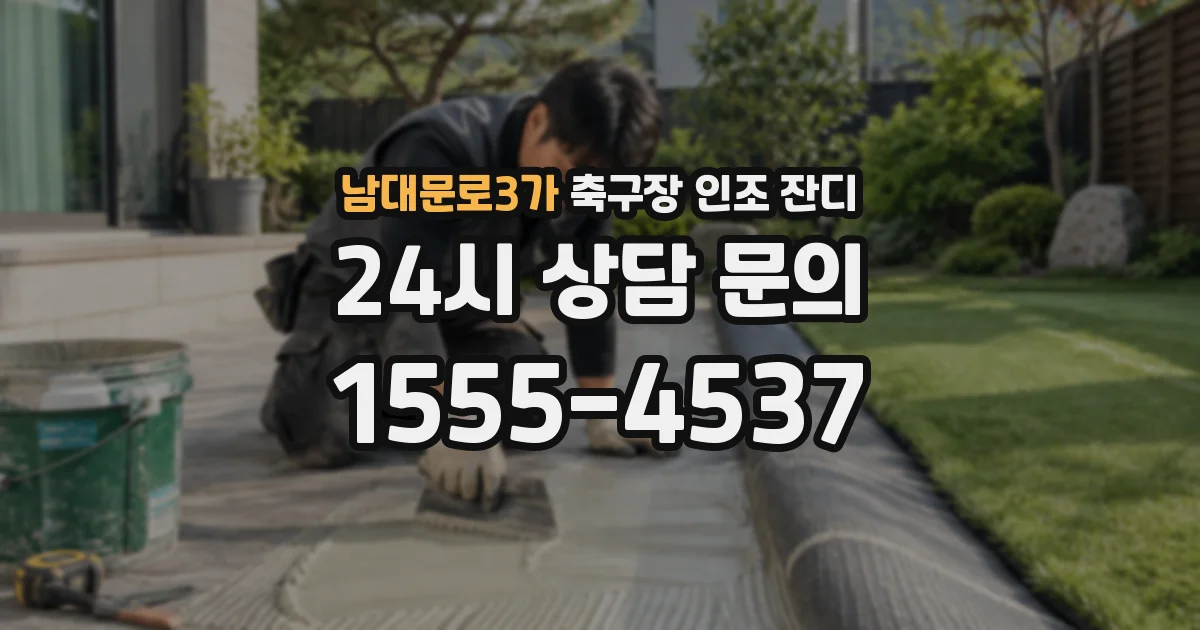 남대문로3가 축구장 인조 잔디