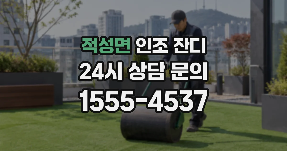 적성면 인조 잔디