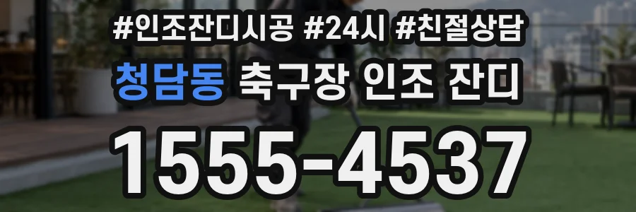 청담동 축구장 인조 잔디