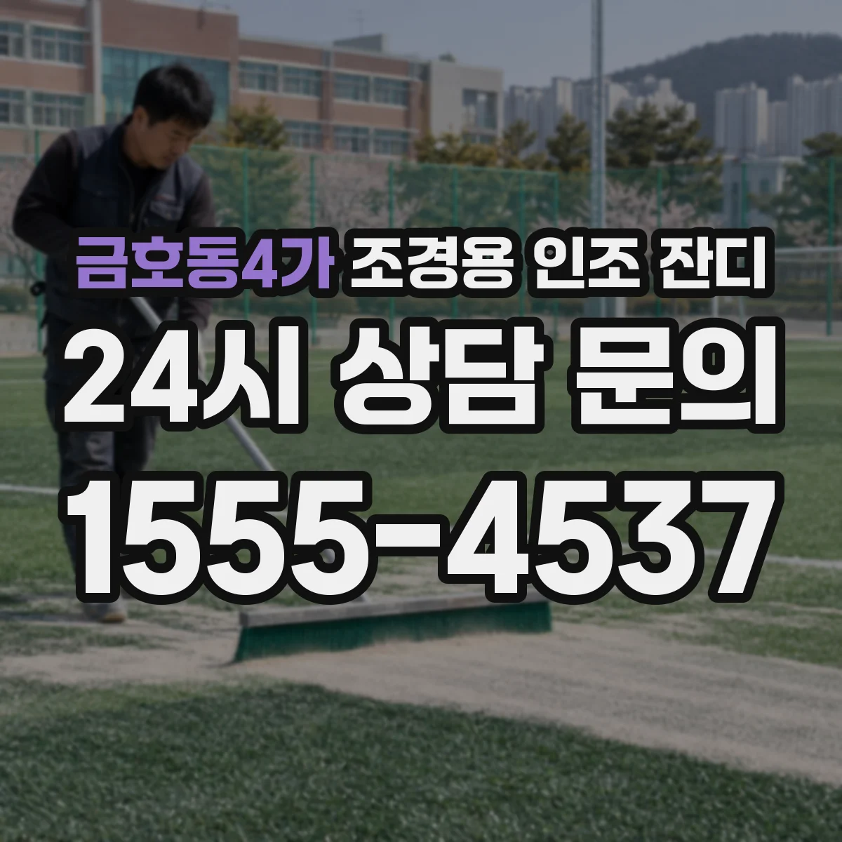 금호동4가 조경용 인조 잔디