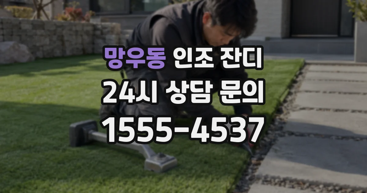 망우동 인조 잔디