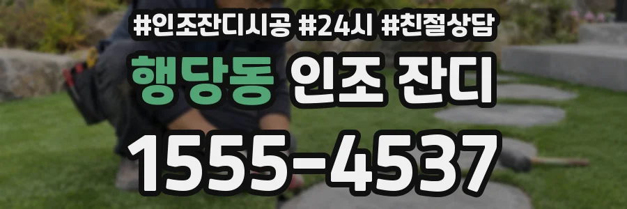 행당동 인조 잔디