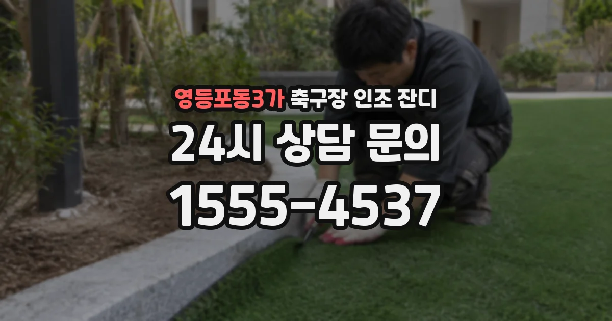 영등포동3가 축구장 인조 잔디