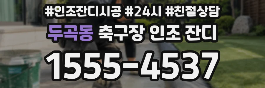 두곡동 축구장 인조 잔디