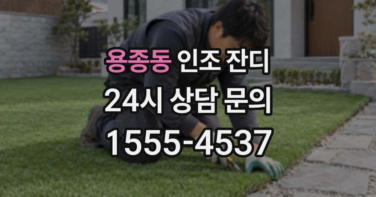 용종동 인조 잔디
