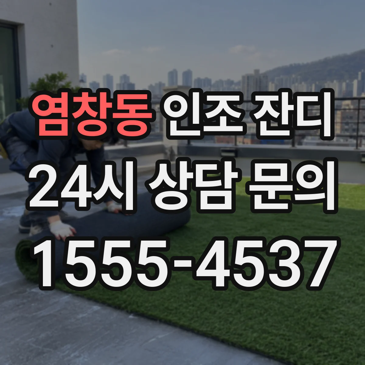 염창동 인조 잔디