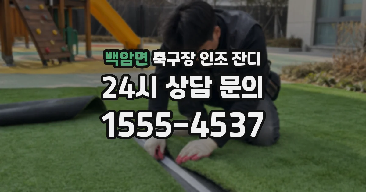백암면 축구장 인조 잔디