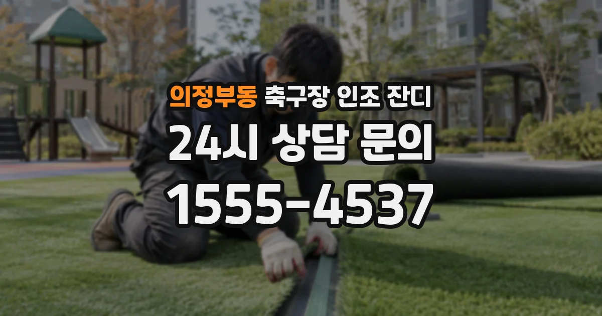 의정부동 축구장 인조 잔디