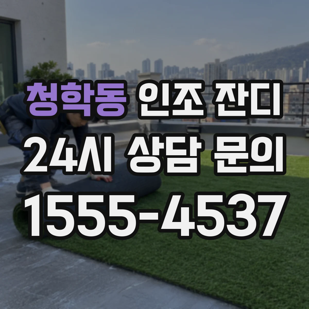 청학동 인조 잔디