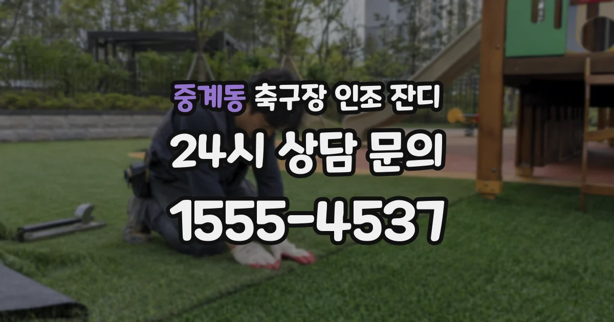 중계동 축구장 인조 잔디