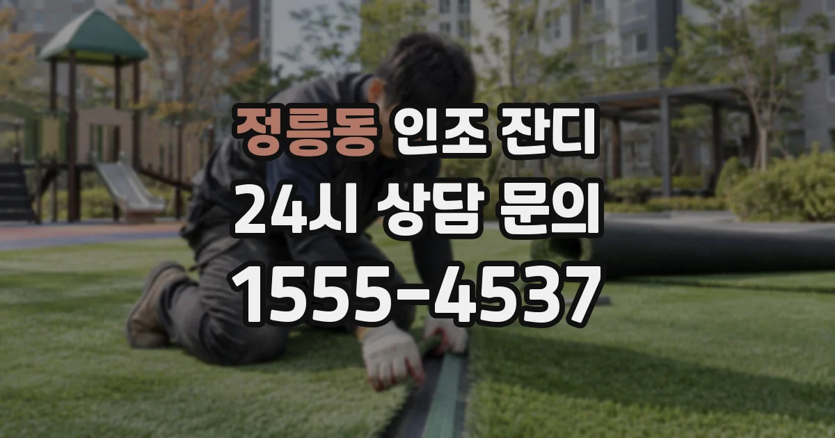 정릉동 인조 잔디