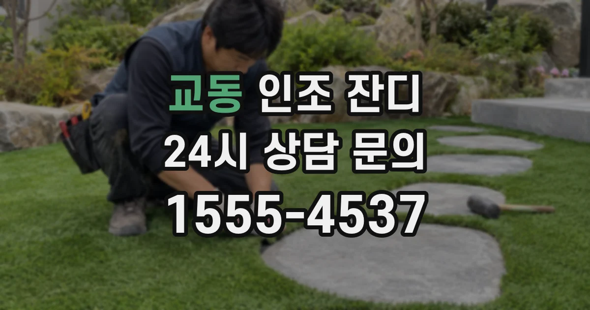 교동 인조 잔디