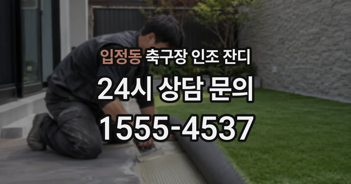 입정동 축구장 인조 잔디
