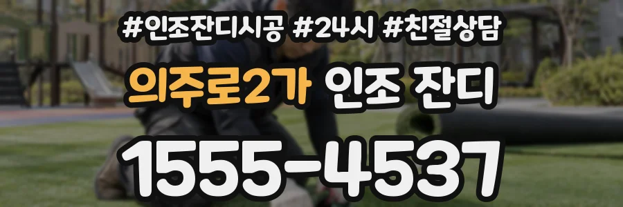 의주로2가 인조 잔디