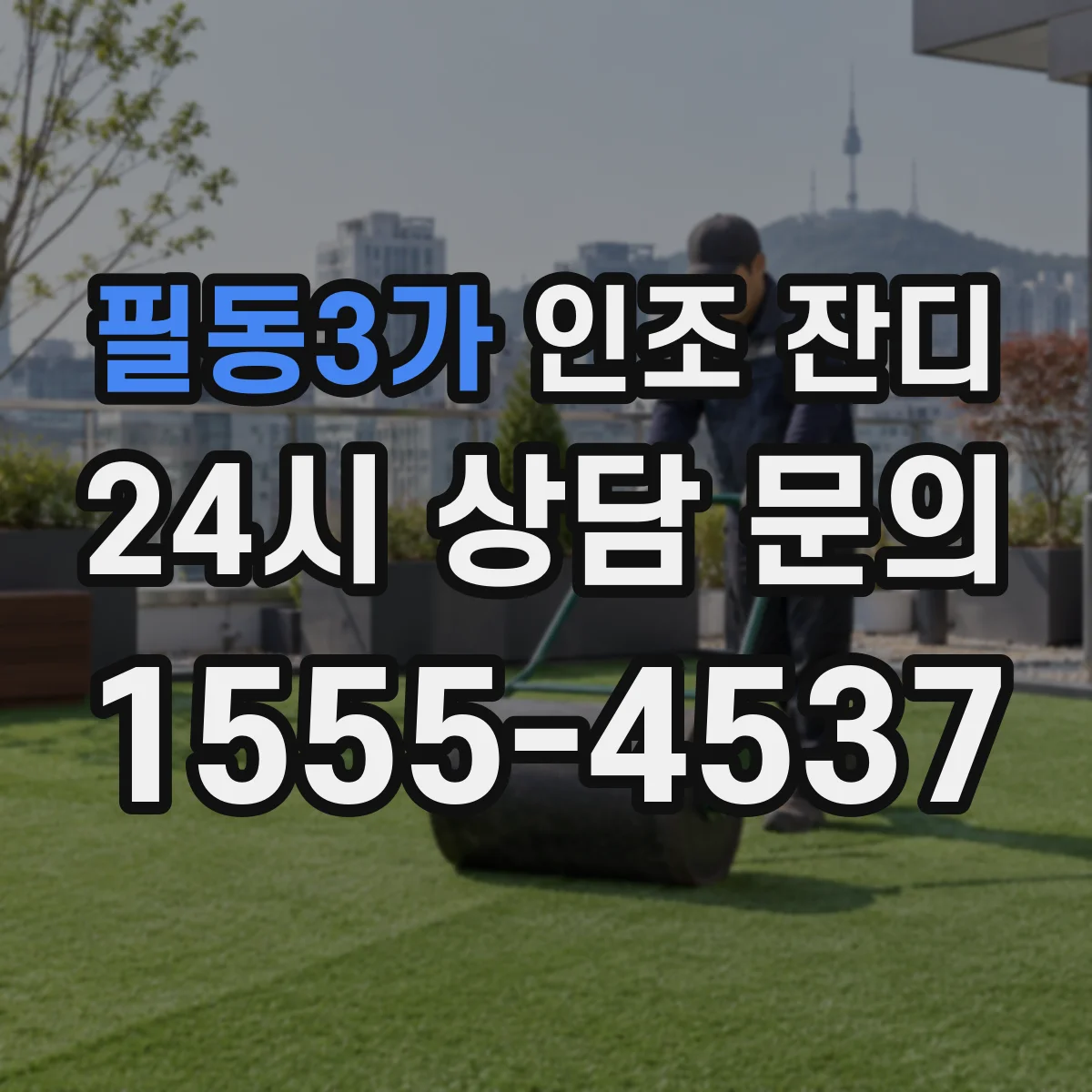 필동3가 인조 잔디