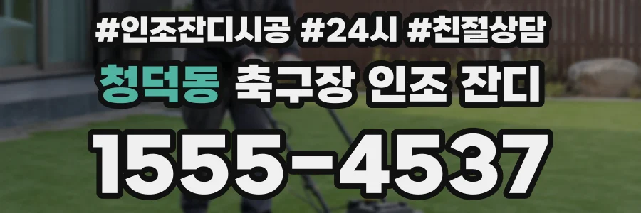 청덕동 축구장 인조 잔디