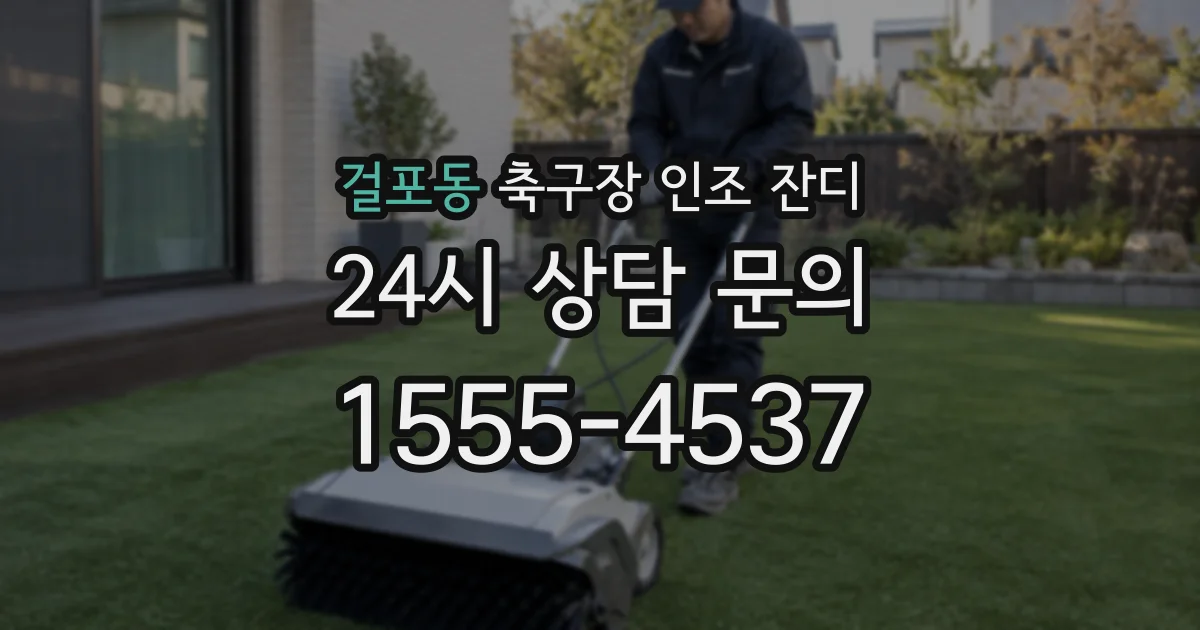 걸포동 축구장 인조 잔디