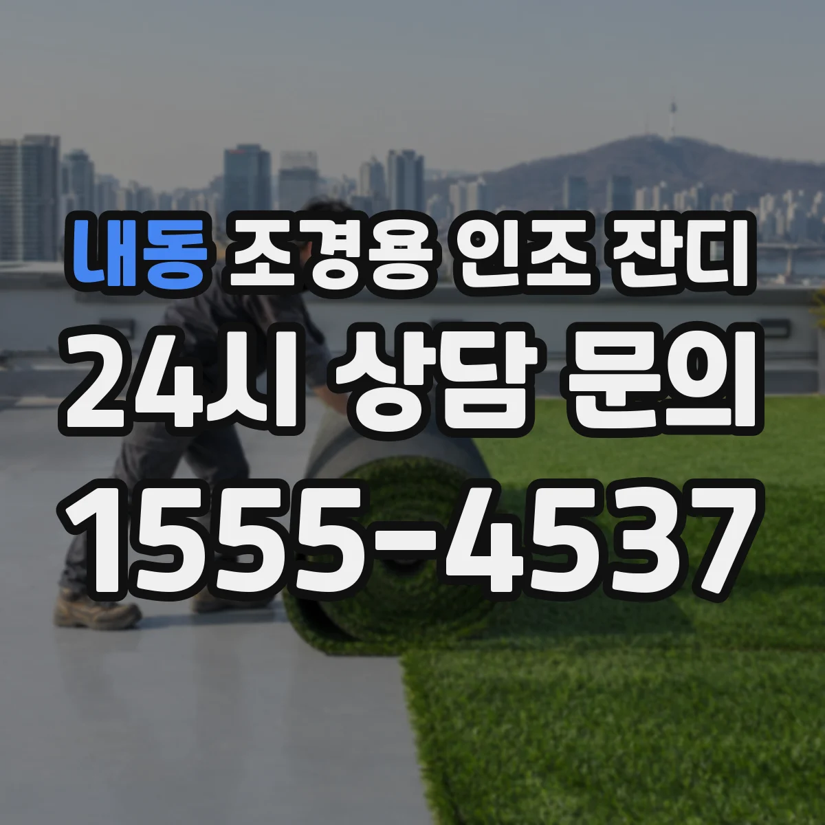 내동 조경용 인조 잔디