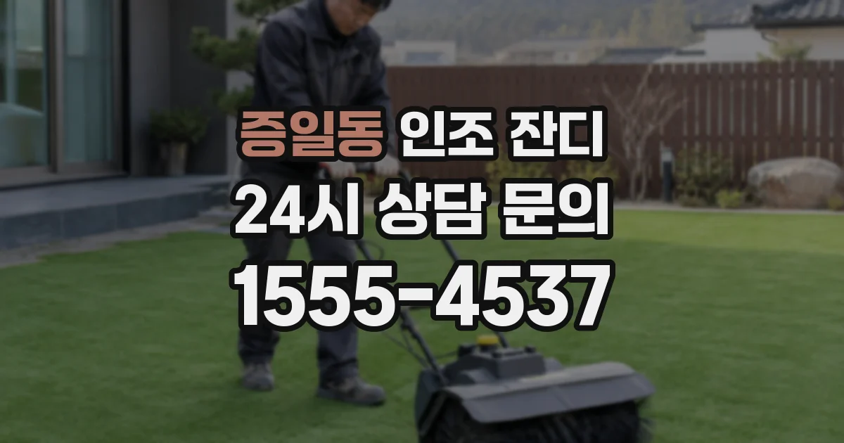증일동 인조 잔디