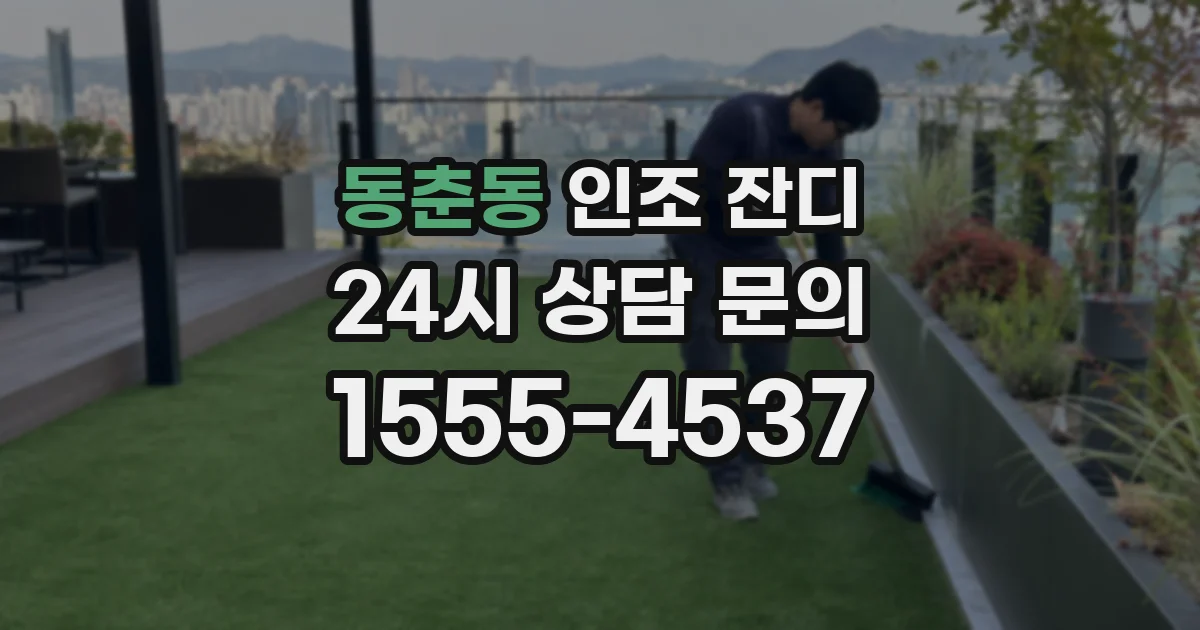 동춘동 인조 잔디