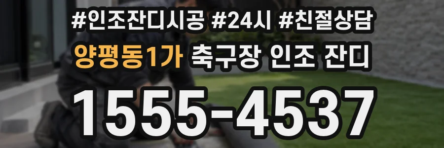 양평동1가 축구장 인조 잔디