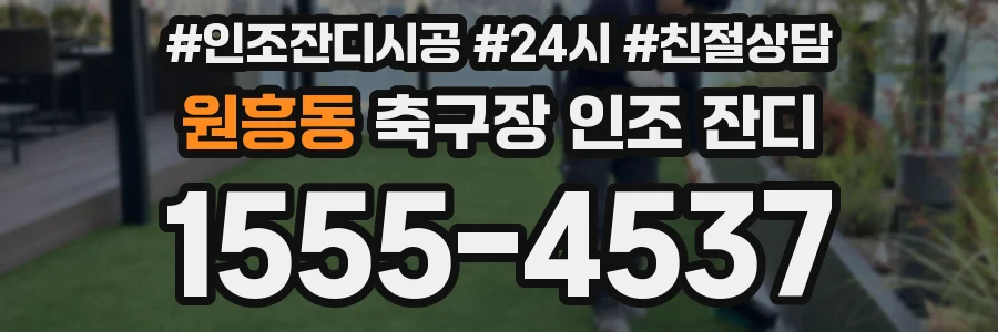 원흥동 축구장 인조 잔디