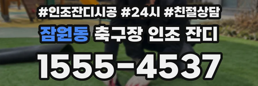 잠원동 축구장 인조 잔디