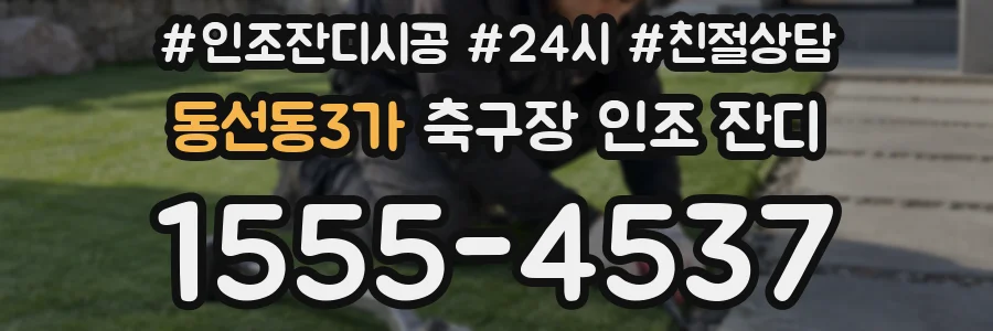 동선동3가 축구장 인조 잔디