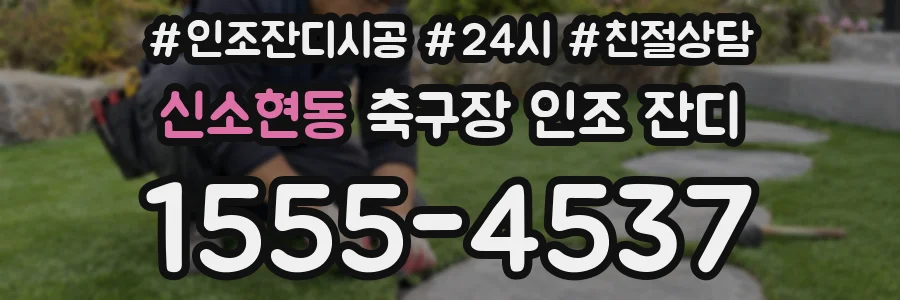 신소현동 축구장 인조 잔디