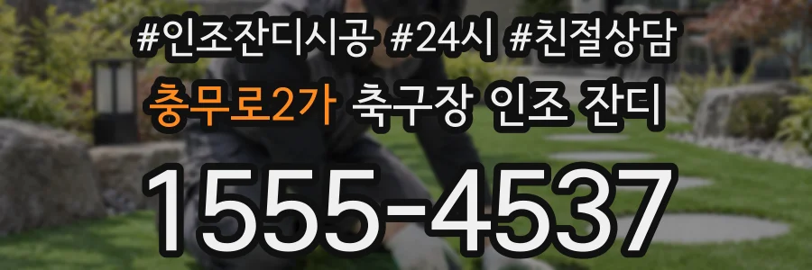 충무로2가 축구장 인조 잔디