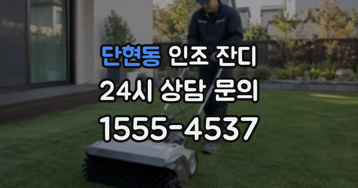 단현동 인조 잔디