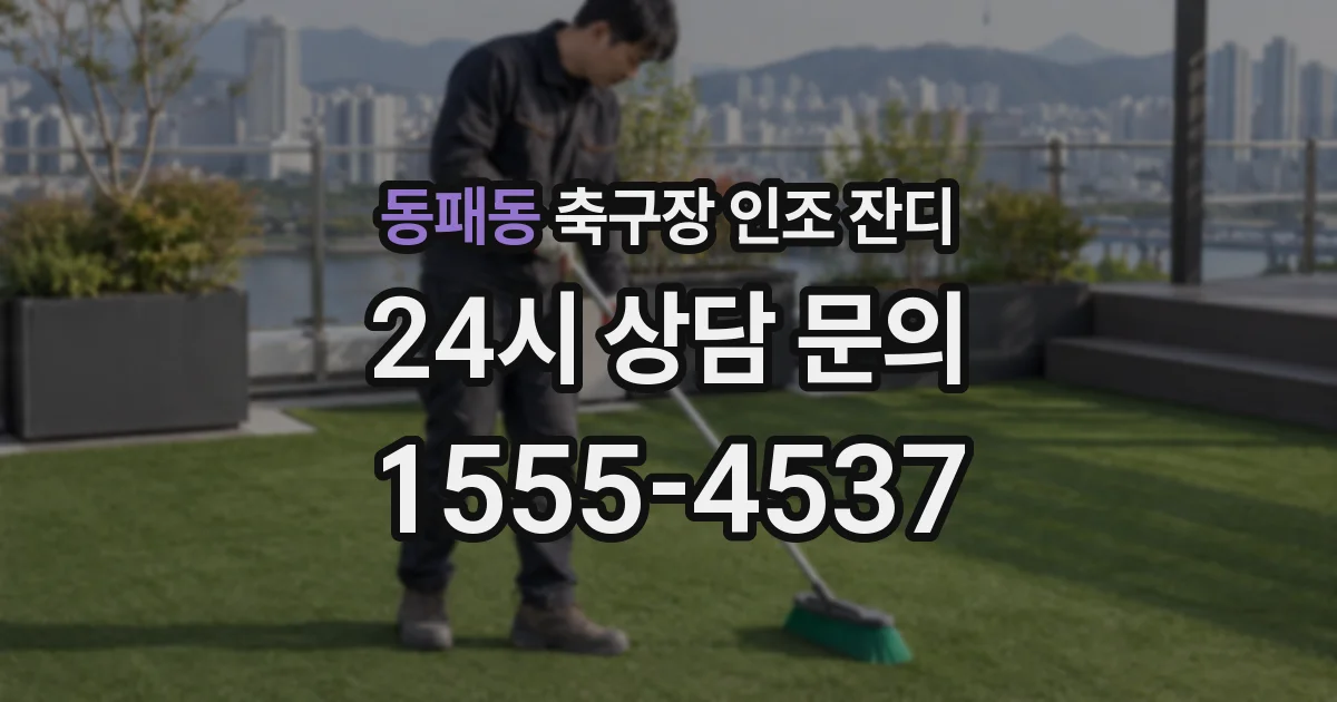 동패동 축구장 인조 잔디