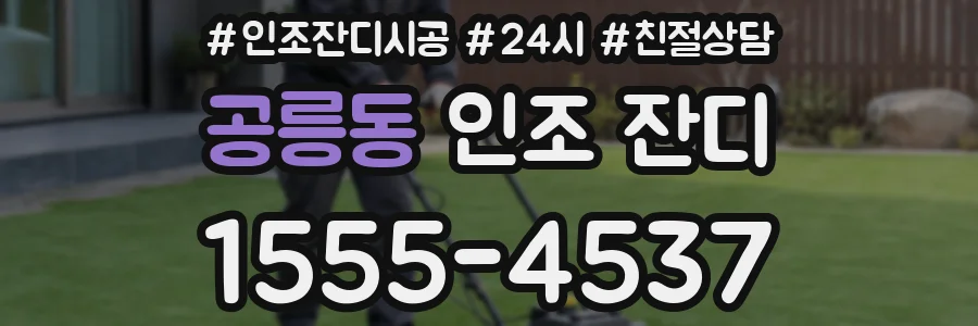 공릉동 인조 잔디