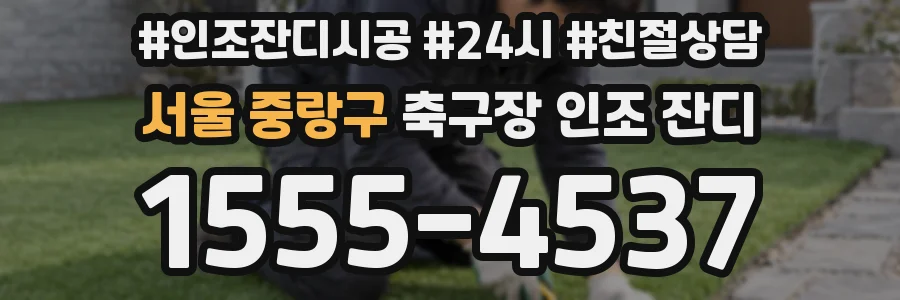 서울 중랑구 축구장 인조 잔디