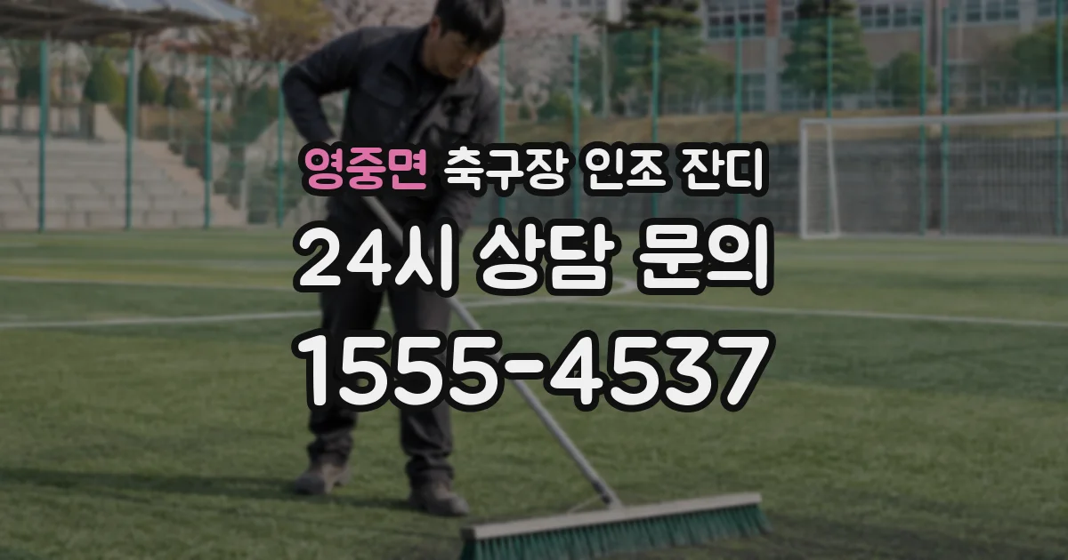 영중면 축구장 인조 잔디